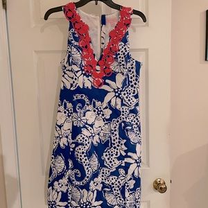 Lilly Pulitzer size 8 blue & white dress